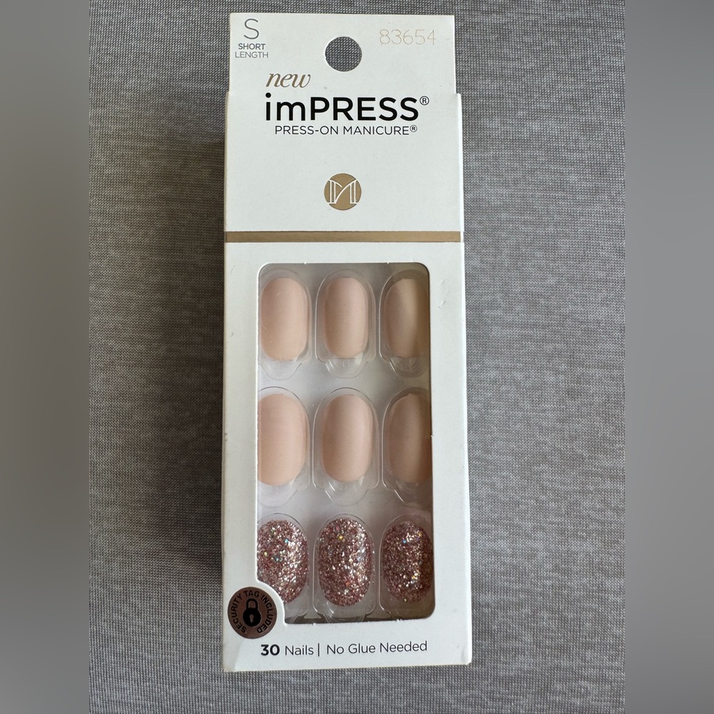 Impress press on manicure.